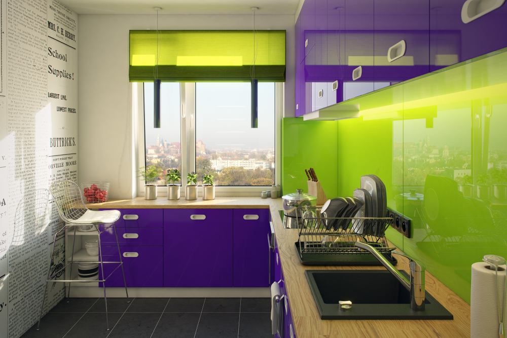 fioletowa kuchnia 1