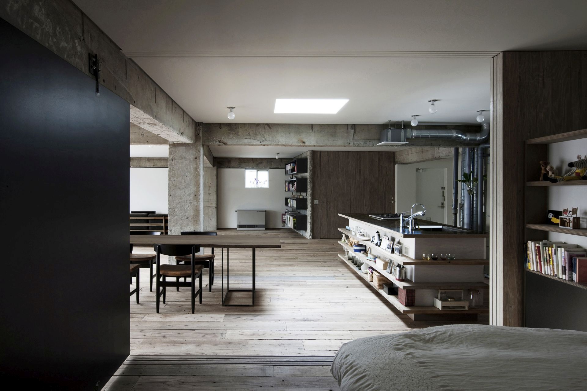 kuchnia w stylu loft 1 Oferta PFL BRZOZA OJCOW CIEMNA METALLIC BROWN m