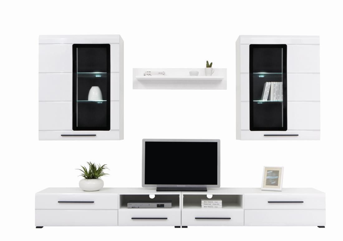 meblościanka Argus Black Red White